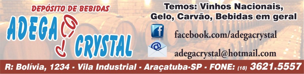 ADEGA CRYSTAL BEBIDAS